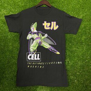 Dragon Ball Z Cell the Ultimate Fighting Machine, Anime Graphic T-shirt, size Sm